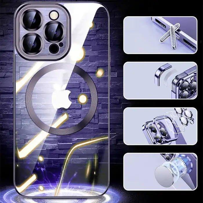 Electroplated Magnetic Case for iPhone 13-15 Pro Max