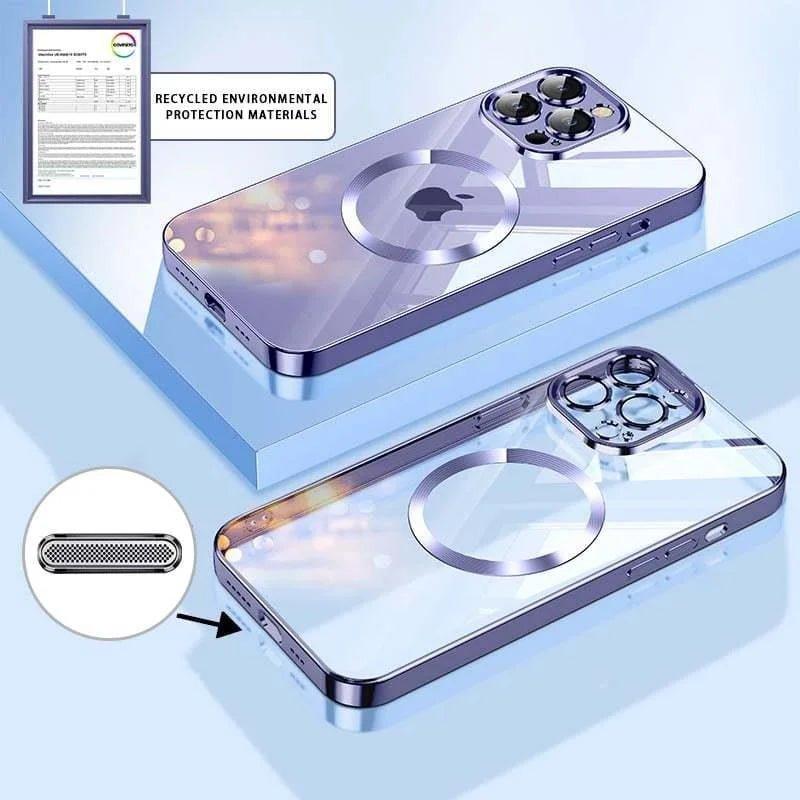 Electroplated Magnetic Case for iPhone 13-15 Pro Max