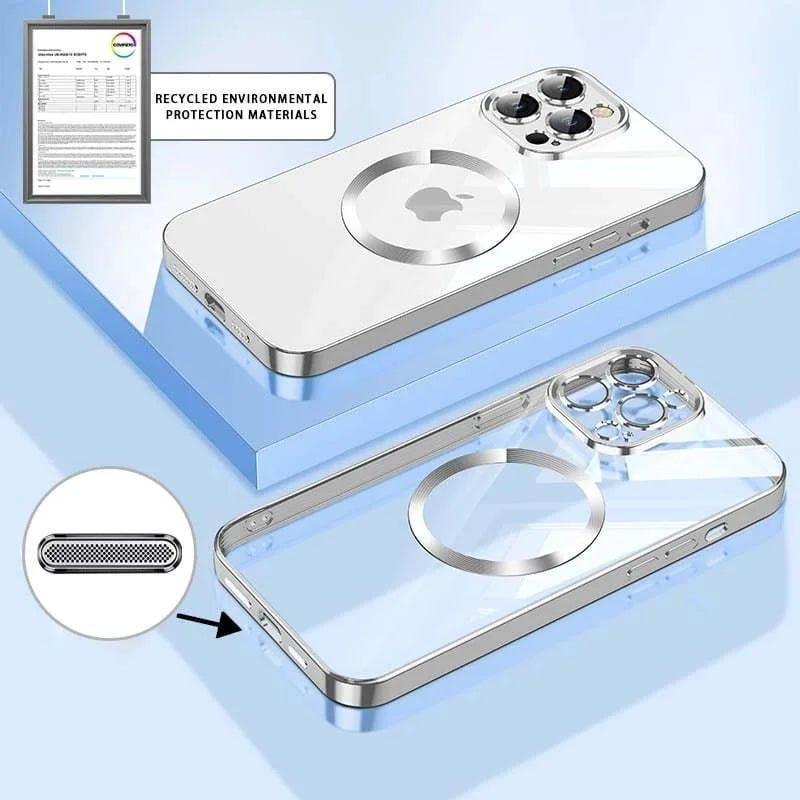 Electroplated Magnetic Case for iPhone 13-15 Pro Max