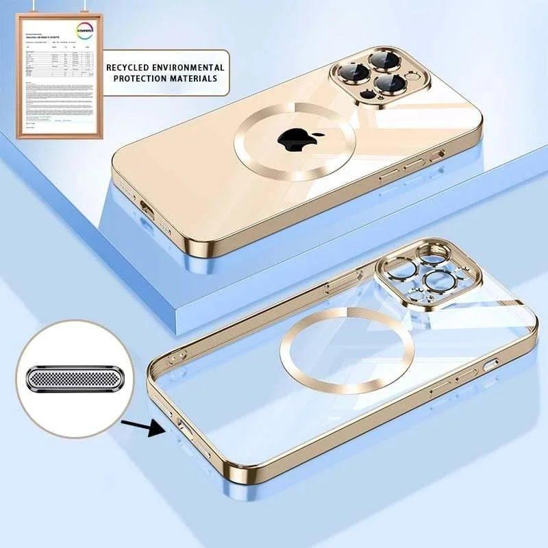 Electroplated Magnetic Case for iPhone 13-15 Pro Max