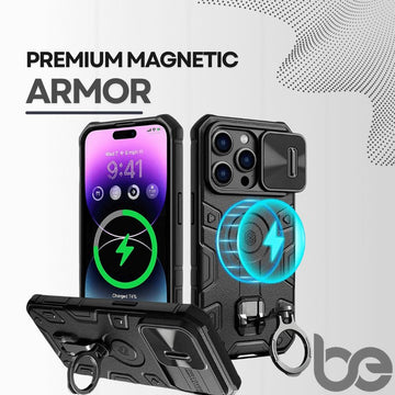 Premium Magnetic Armor Pro Case for iPhone 13-15 Pro Max