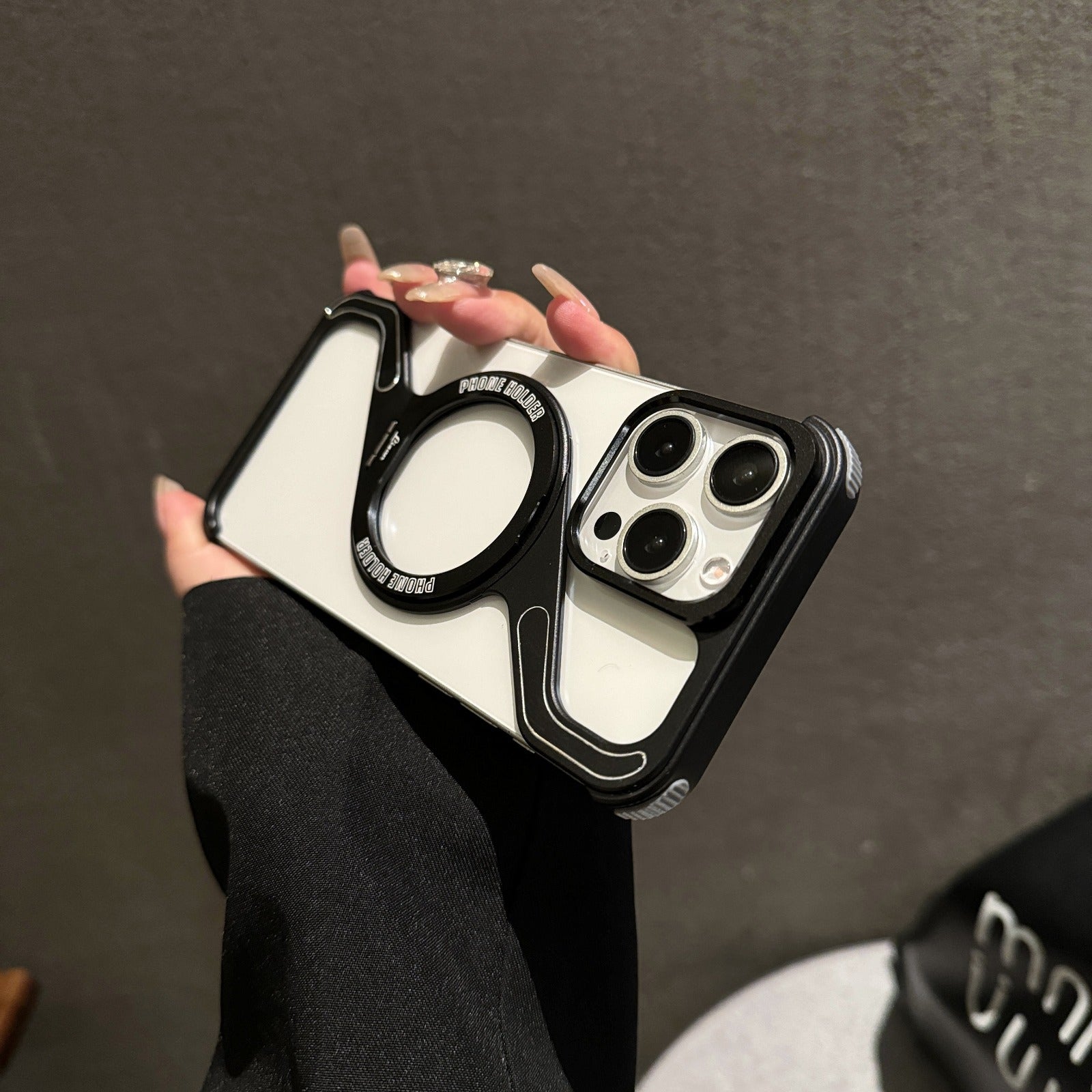 Z MagSafe Pivot Ring Stand Air Cushion Case for iPhone 15 Pro Max